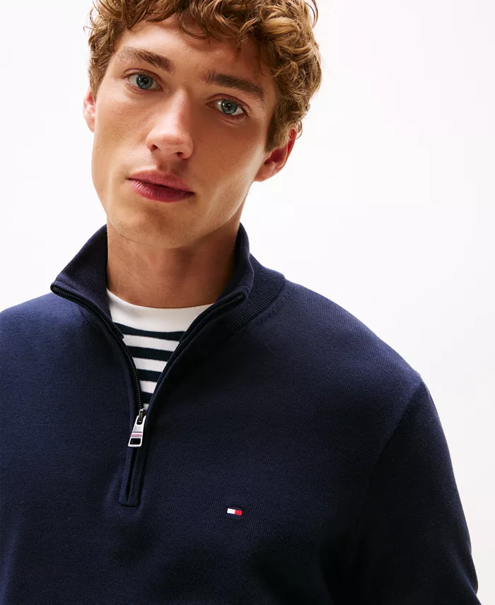 Men's Essential Quarter-Zip Knit Sweater - thumbnail 3