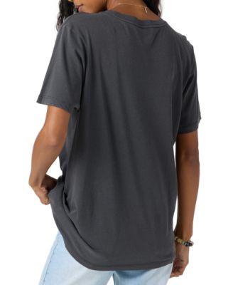 Juniors' Botanic Blossom Graphic Cotton T-Shirt 