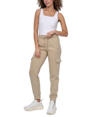 Women's Studded-Logo Cargo Joggers