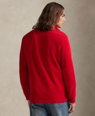 Men's Estate-Rib Cotton Quarter-Zip Pullover