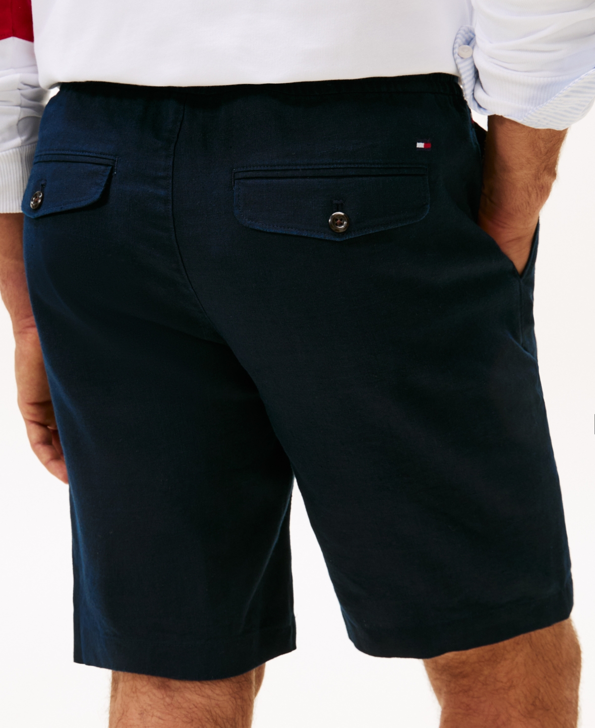 Tommy Hilfiger Men's Relaxed-Fit Linen Shorts