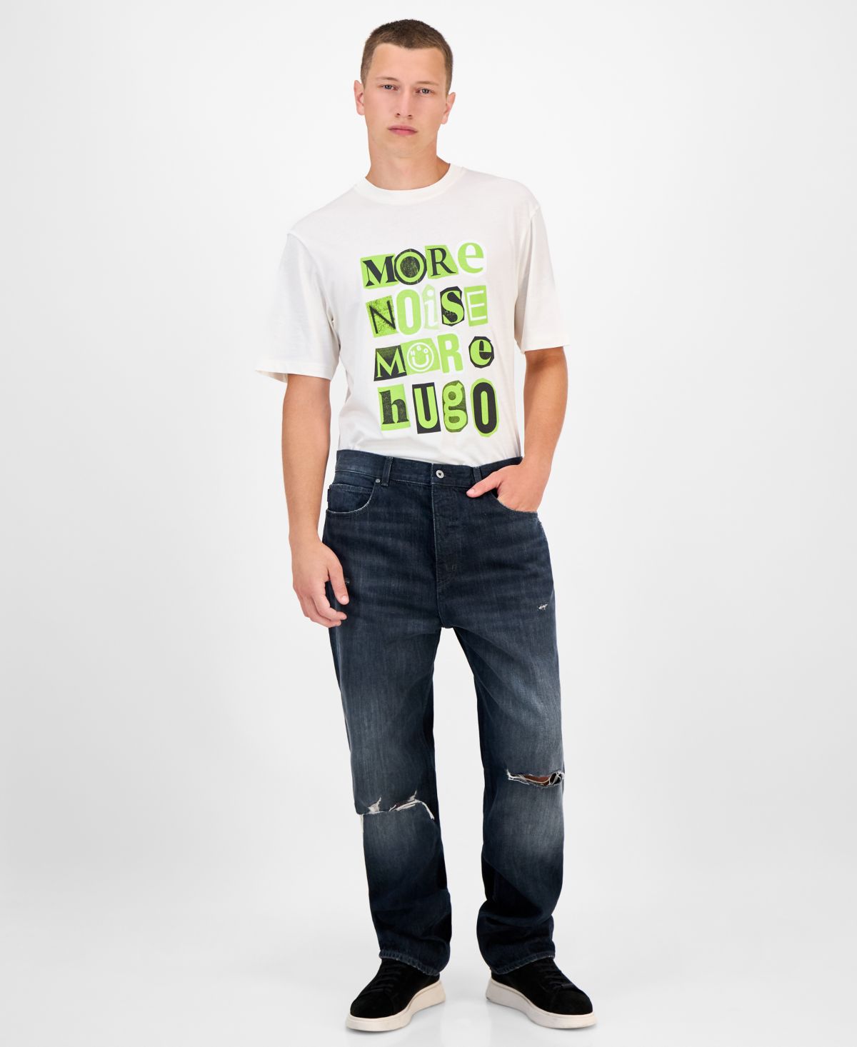 Мужские хлопчатобумажные джинсы Nate Hugo Boss