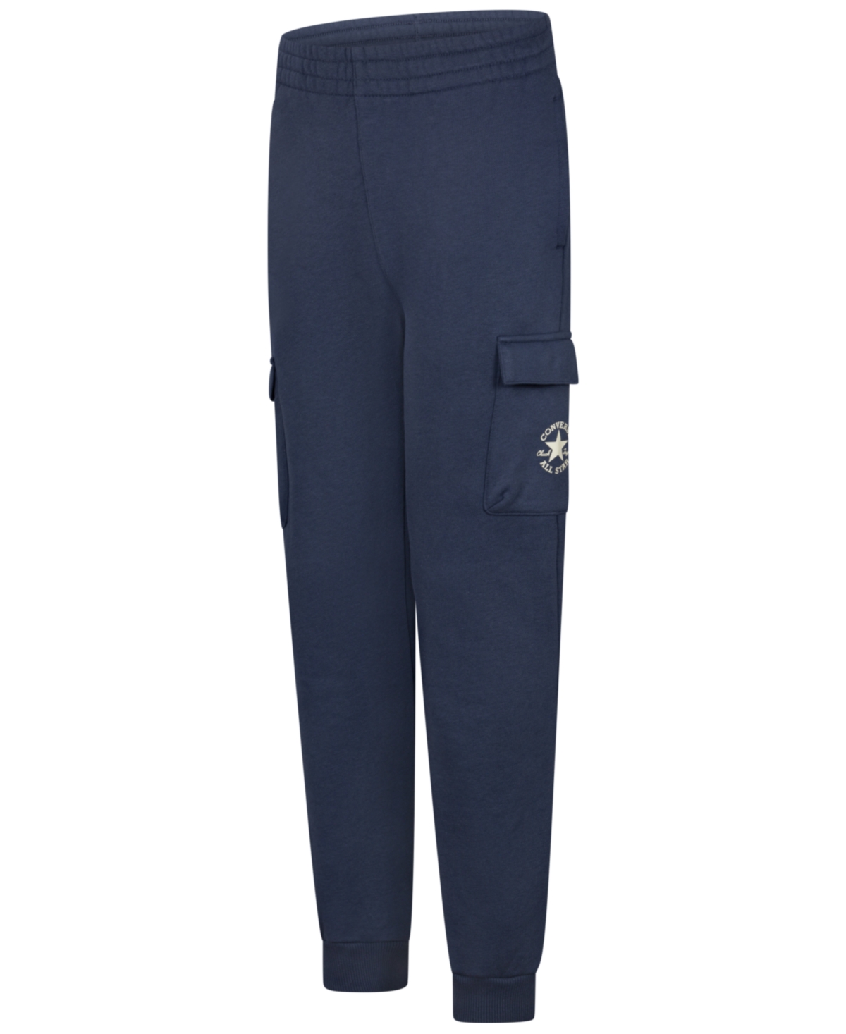 Converse Big Boys Dissected Chuck Patch Fleece Cargo Joggers In Blue