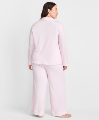 Women's 2-Pc. Packaged Ribbed Notched-Collar Pajamas Set XS-3X, Created for Macy's