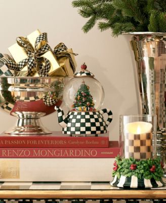 Courtly Check Teapot Snow Globe