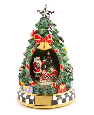 Courtly Check Christmas Tree Santa Musical Display