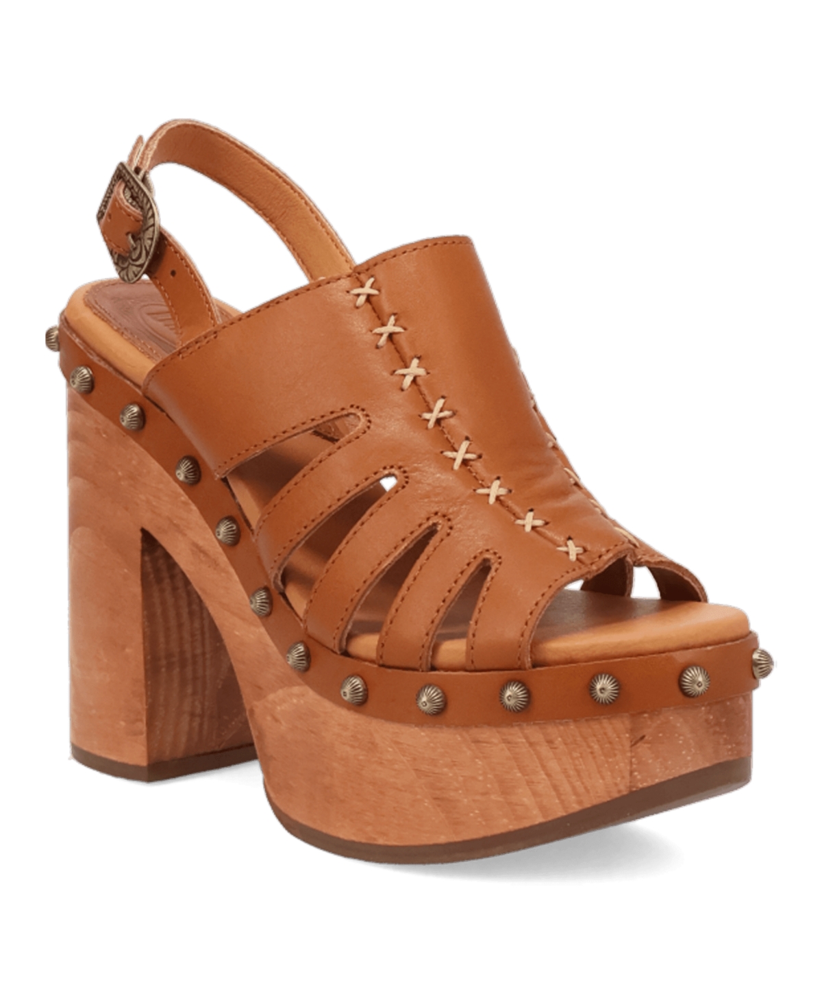 Women's Gema Wooden Sandal - Tan