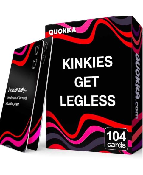 Детская карточная игра Quokka Let's Get Legless Card Game, 104 Cards, Ages 14+, цвет: Kinkies Get Legless