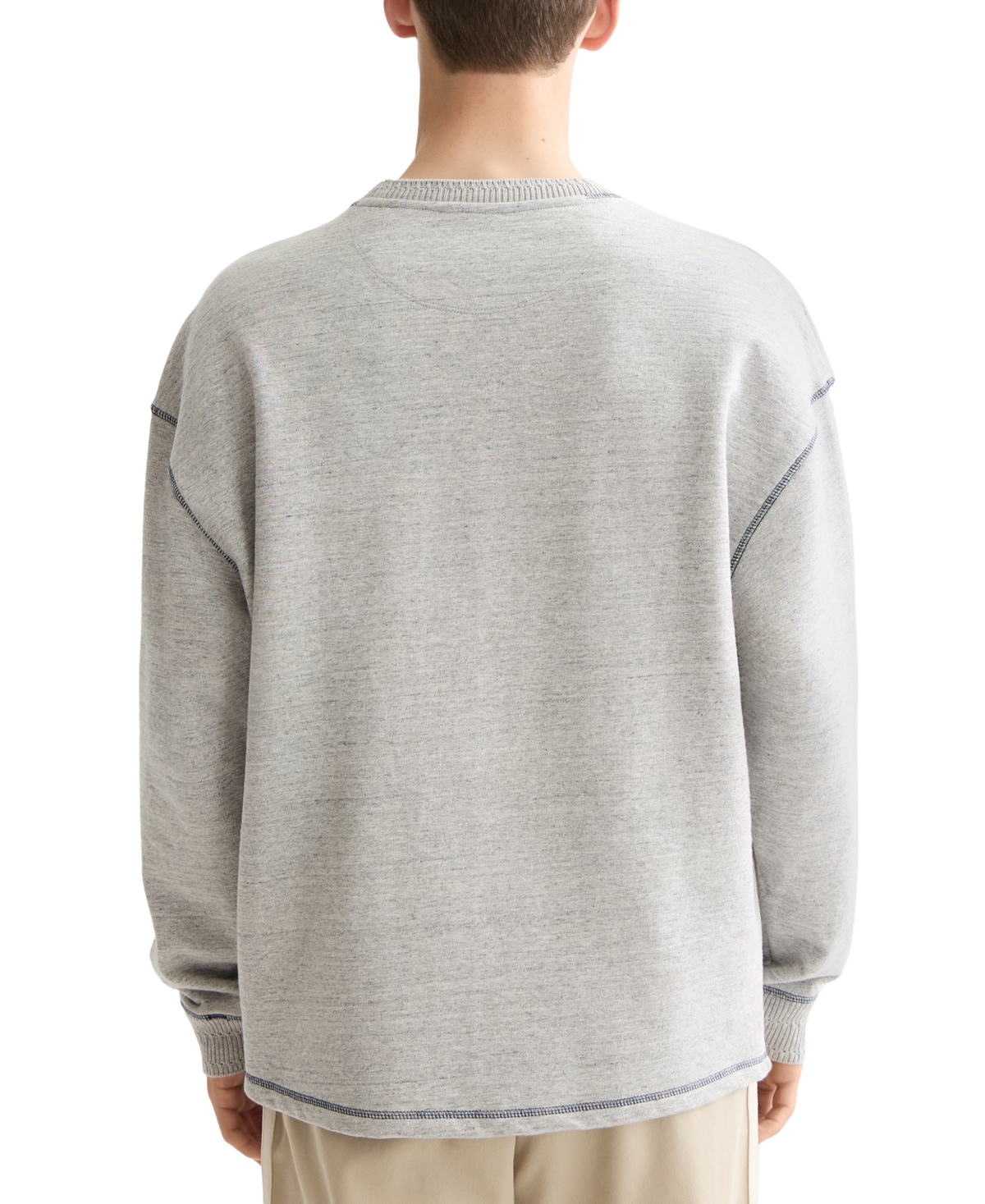 Scotch & Soda Men's Relaxed Fit Long Sleeve Logo Sweatshirt In Gray