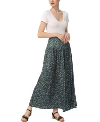 Women's Tiered Pull On Maxi Skirt