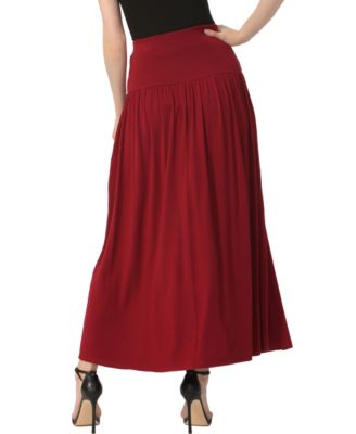 Women's Tiered Pull On Maxi Skirt