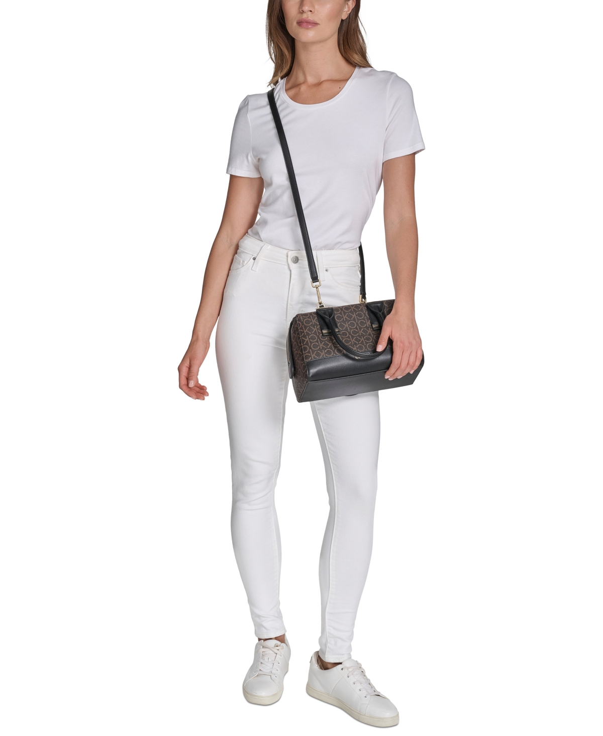 Calvin Klein Jett Small Logo Satchel