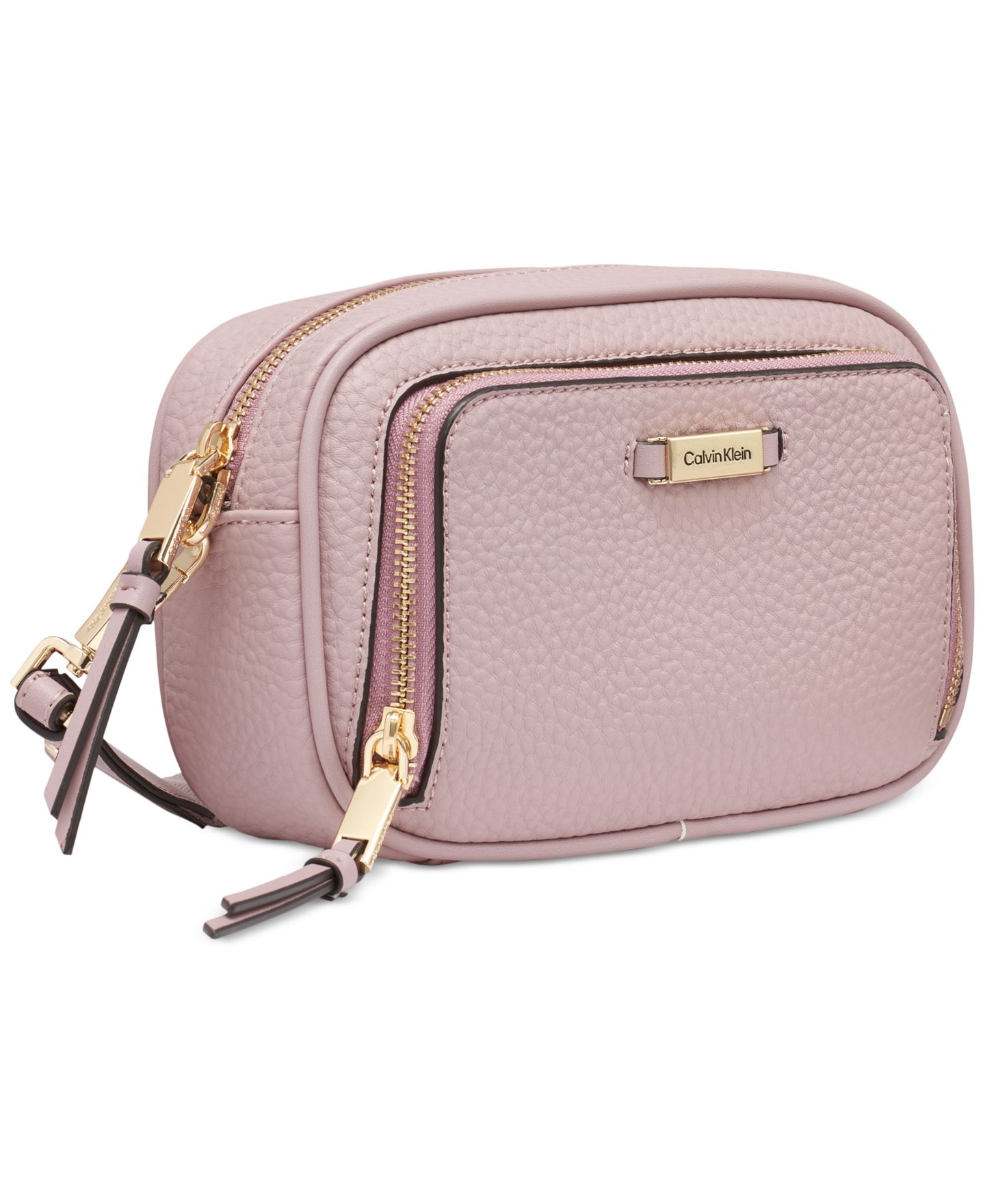 Женская сумка Calvin Klein Zulle Top Zipper Camera Bag with Signature Hang Off, цвет: Розовый — фото 5