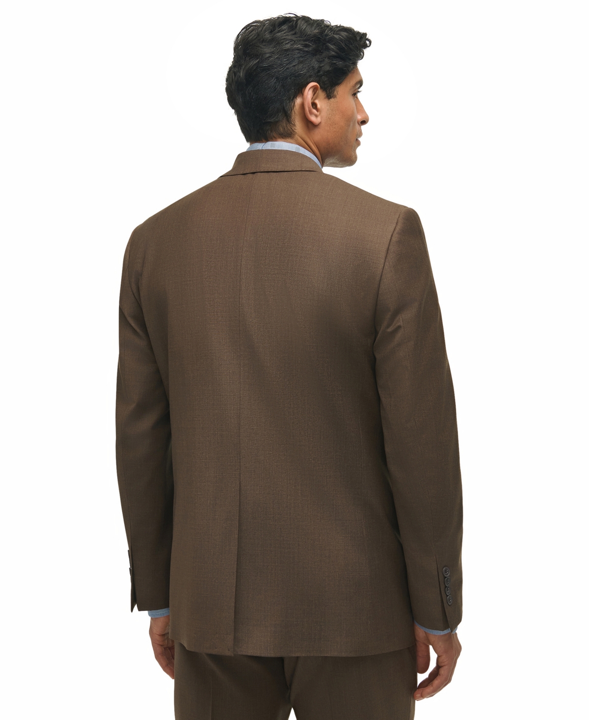 Brooks Brothers Men's Classic-fit Wool-blend Suit Jacket In Brown