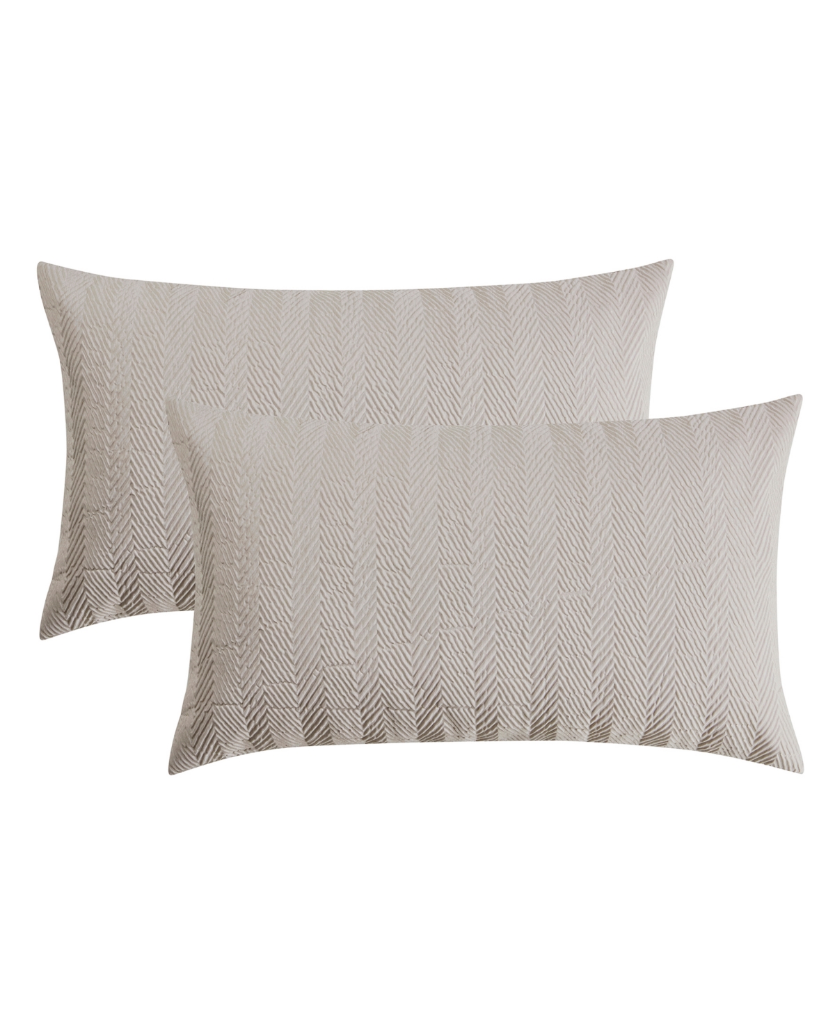 Vcny Home Herringbone Tonal 3-pc. Comforter Set, Full/queen In Brown