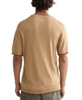 Men's Relaxed Fit Short Sleeve Textured T-Shirt