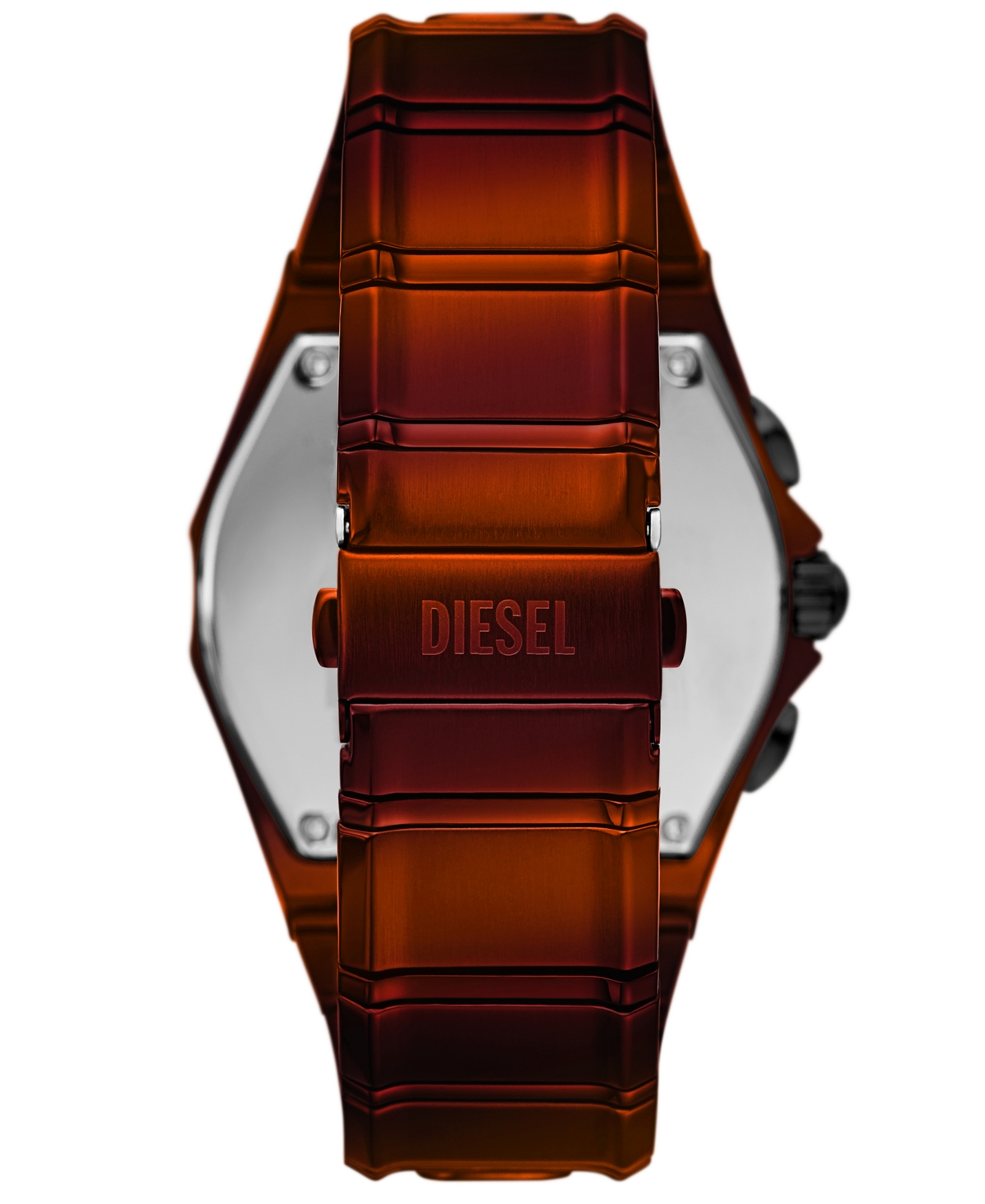 Diesel Men's D-curve Quartz Chronograph Red Stainless Steel Watch, 48mm In Red