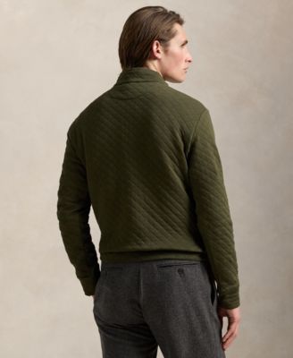 Men's Quilted Double-Knit Jersey Pullover