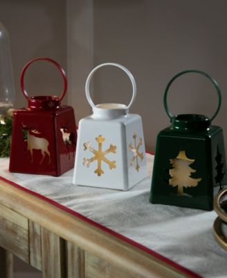 LED Lighted Christmas Candle Lanterns, Set of 3