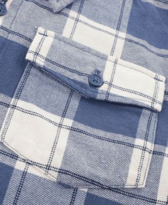 Boys Hooded Flannel Shirt