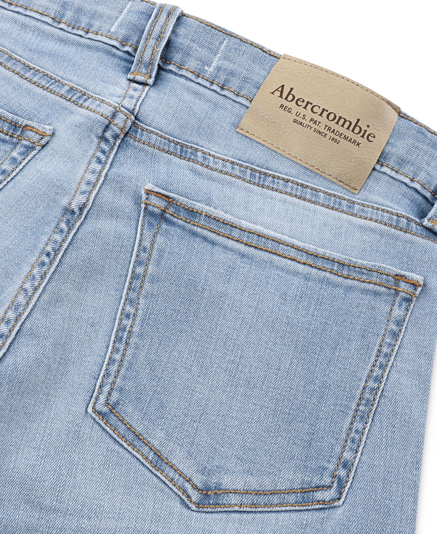 Джинсы abercrombie kids Straight Fit для мальчиков, цвет: Facts — фото 4