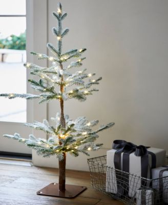 3 ft Frosted Alpine Balsam Fir Pre-Lit Tabletop Tree
