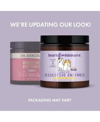 Bark & Whiskers Digestive Enzymes Kibble Diet, for Dogs & Cats, 4.23 oz. (120 g), 150 Scoops, Promotes Carb & Starch Breakdown, Veterinarian Formulated, Non-GMO