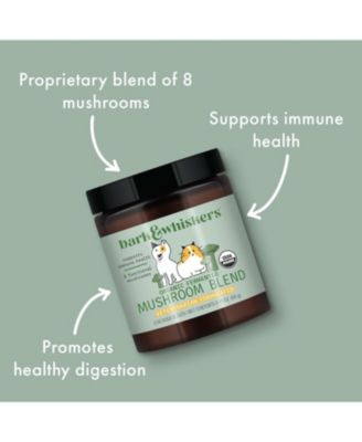 Bark & Whiskers Organic Fermented Mushroom Blend for Cats and Dogs, 2.11 Oz. (60g), 60 Scoops, Supports Digestive and Immune Function, Veterinarian Formulated, Non-GMO, USDA