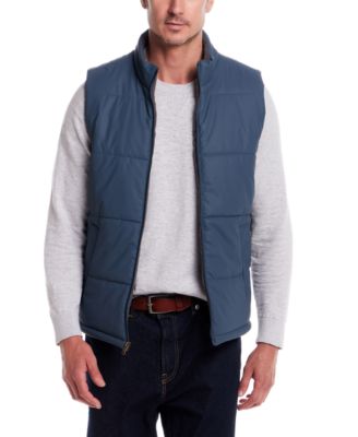 Men's Matte Zip Front Puffer Vest