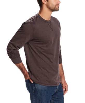 Men's Brushed Long Sleeve Crewneck T-Shirt