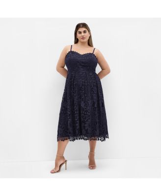 Plus Size Cocktail Dresses Amazon Spring And Summer Women's Dress Plus Size  Round Neck Lace Long