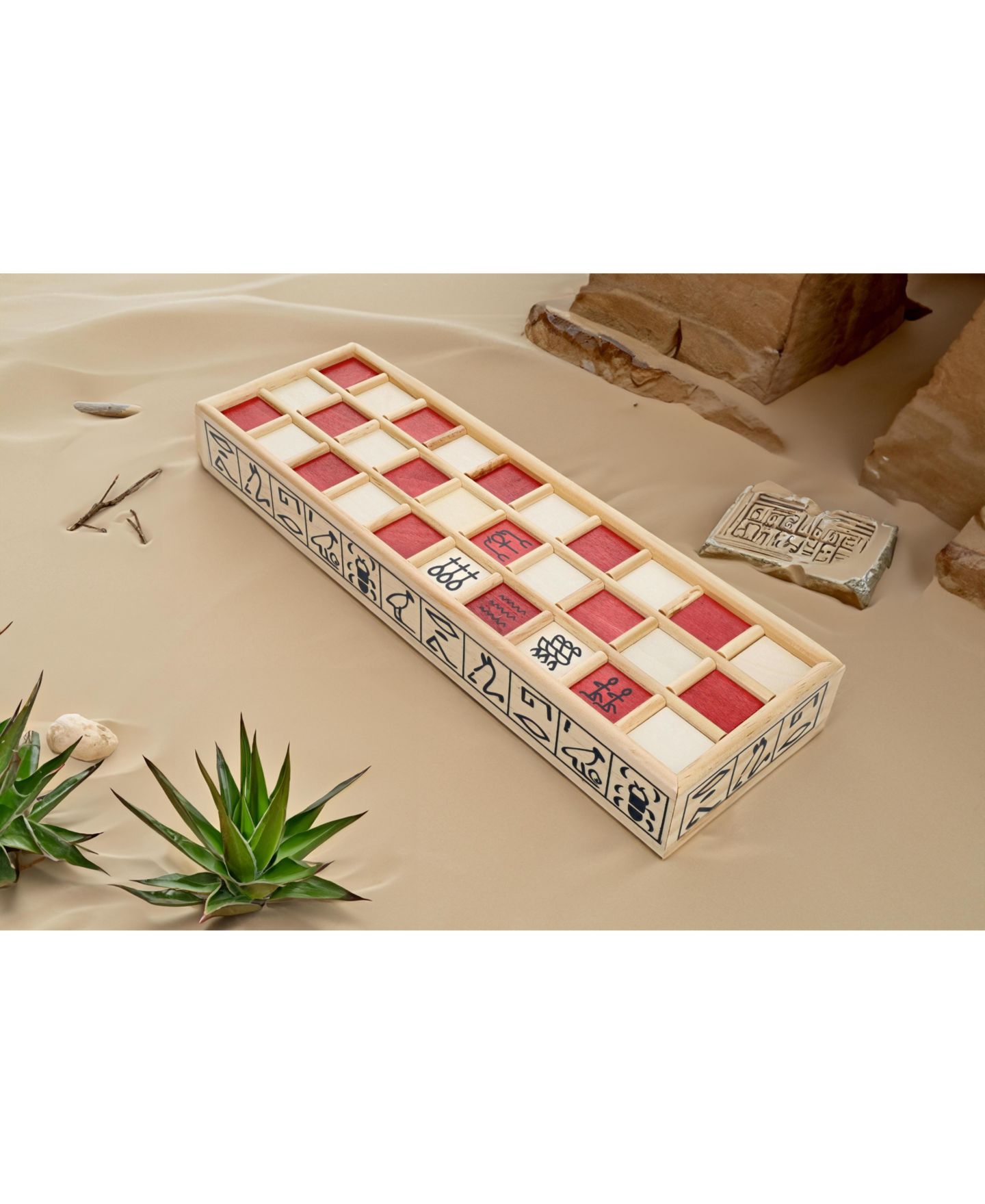 Детская игрушка WE Games Wooden 2-Player Senet Game, Ages 12+ — фото 6