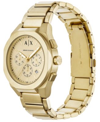 Men's Sync Quartz Chronograph Gold Stainless Steel Watch, 42mm