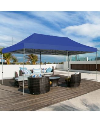 10'x20' Pop up Canopy Tent Folding Heavy Duty Sun Shelter Adjustable W/Bag