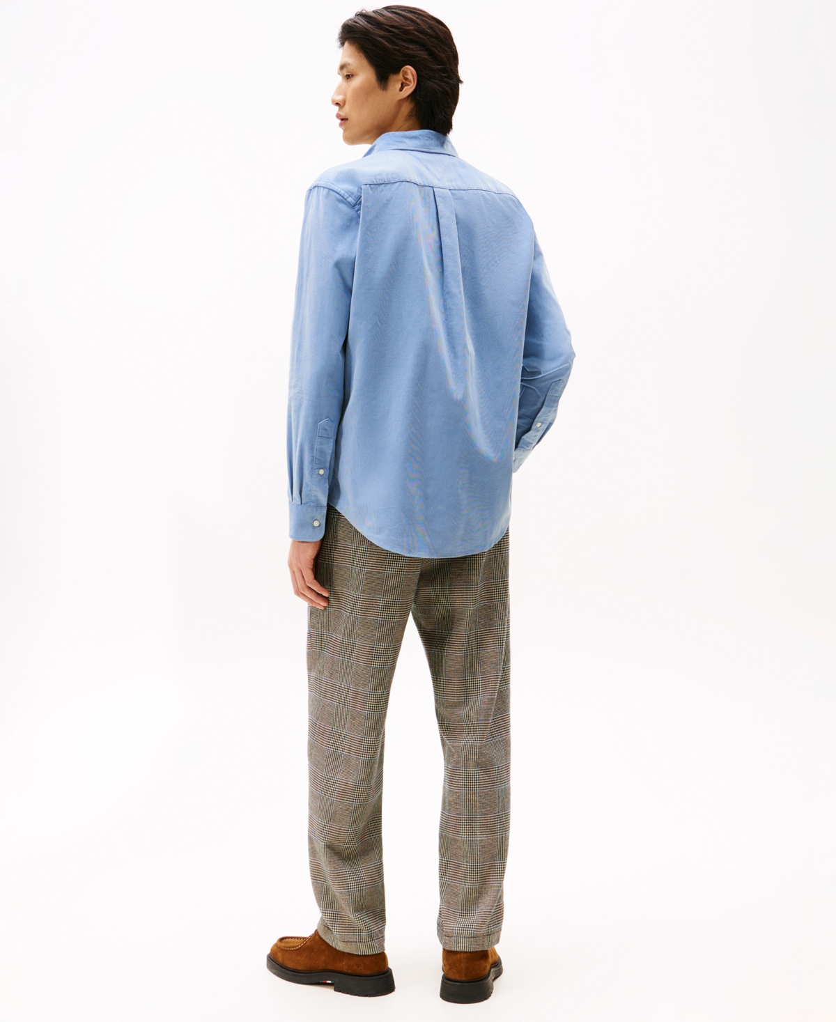 Tommy Hilfiger Men's Regular-fit Solid Corduroy Shirt In Blue