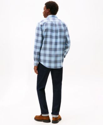 Men's Regular-Fit Soft Touch Blend Checked Shirt