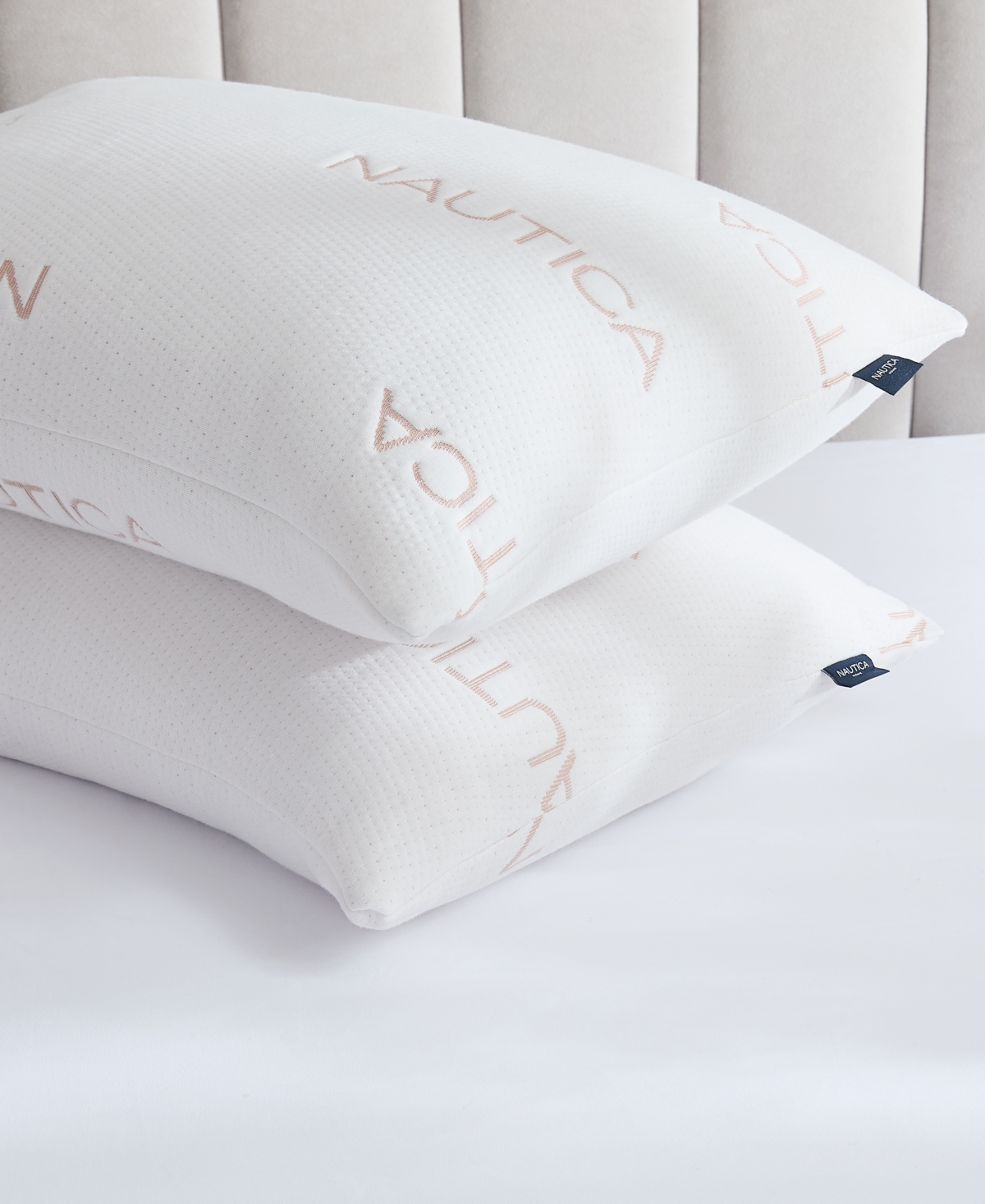 Nautica Copper Knit 2 Pack Pillow In White