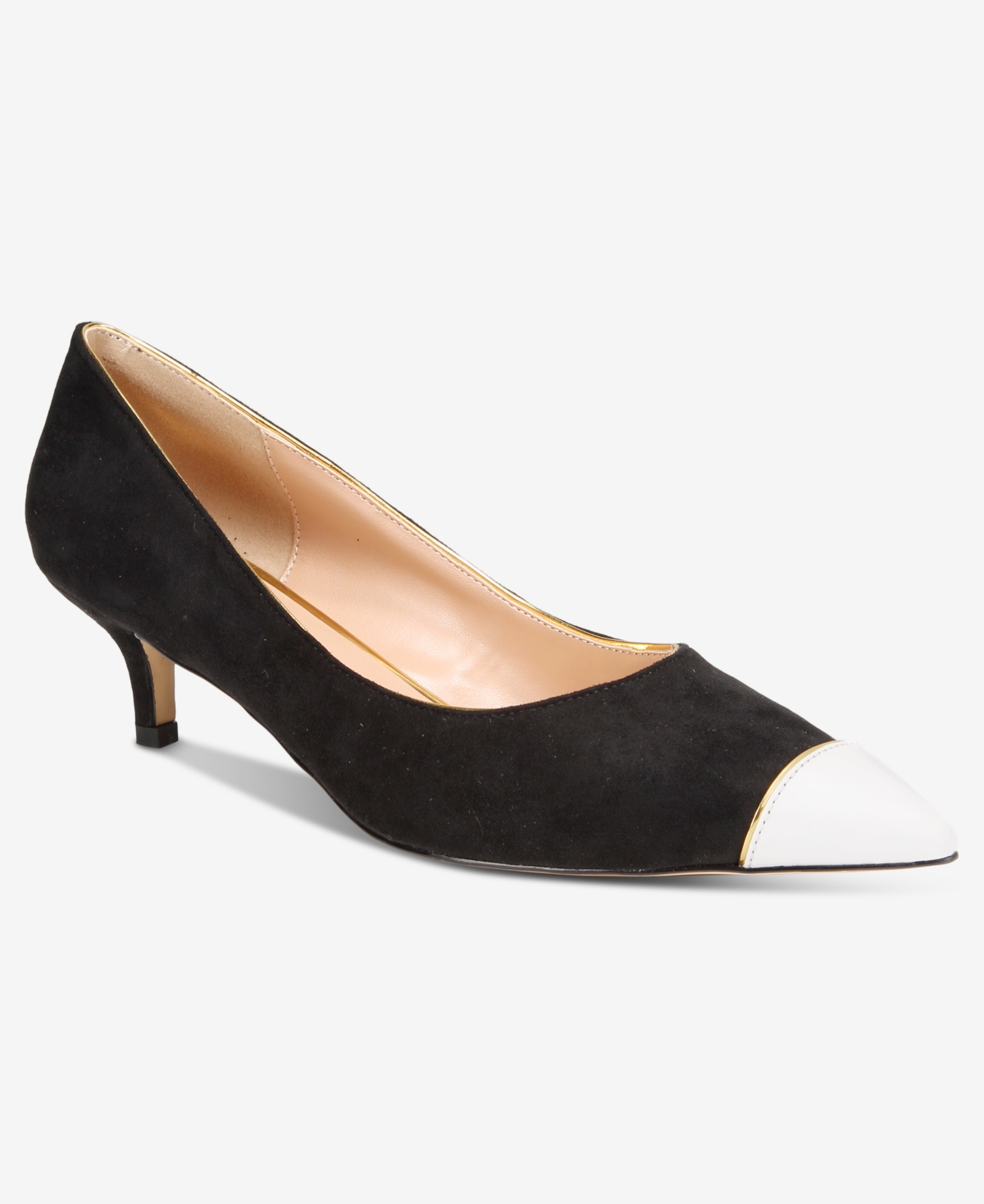 Things Ii Come Women's Jacey Luxurious Pointed-toe Kitten Heel Pumps In Black