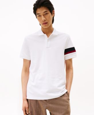 Men's Regular-Fit Stripe Sleeve Polo Shirt
