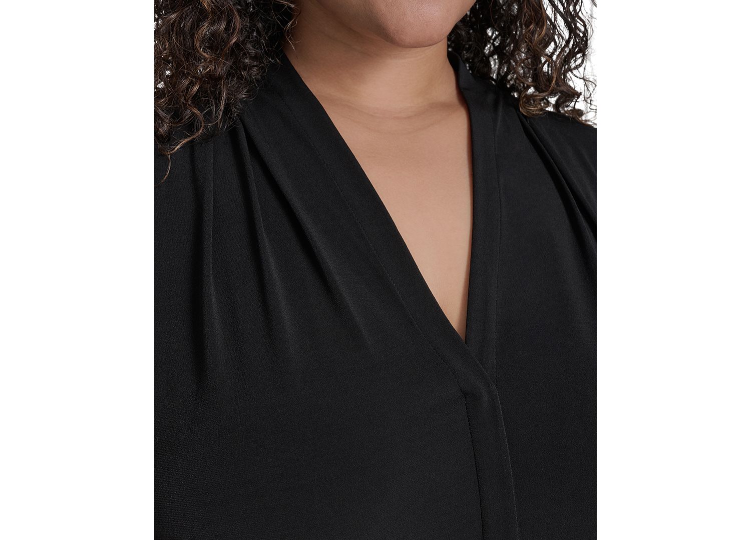 Plus Size V-Neck Top