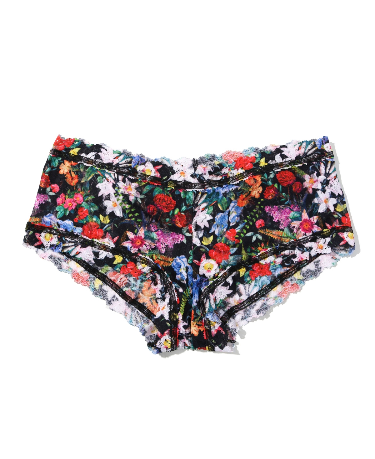 Women's Printed Signature Lace Boyshort Panty - Beige
