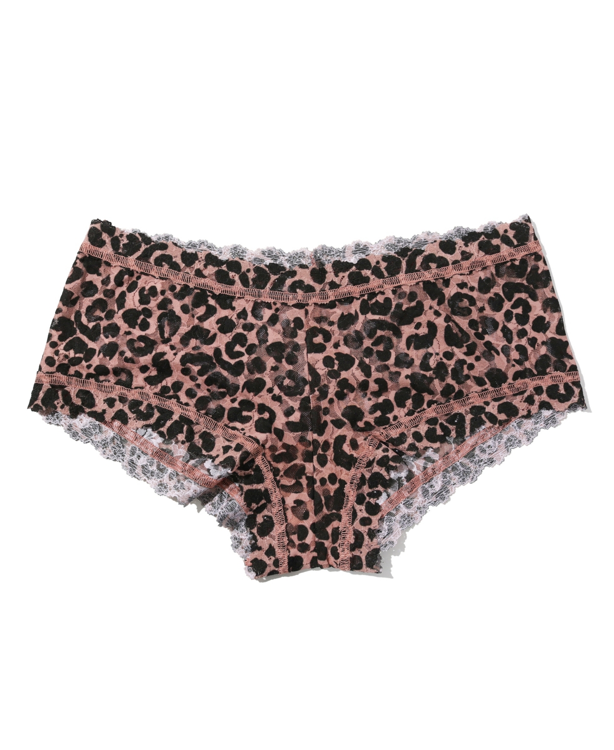 Women's Printed Signature Lace Boyshort Panty - Beige