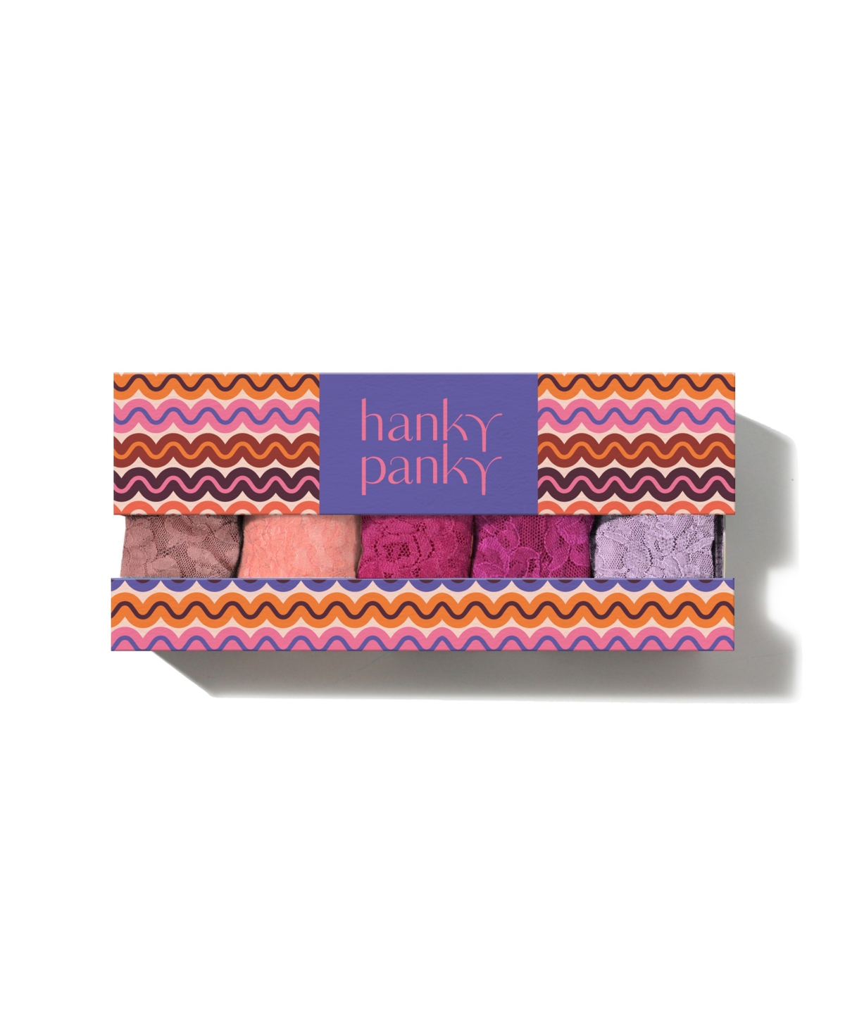 Hanky Panky Women's Signature Lace Original Rise Thong 5pack Panty In Multi