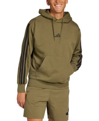 Men's Essential Three Stripes Fleece Hoodie