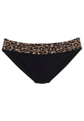 Women's Leopard Cheetah Fold Over Bikini Swimsuit Bottom