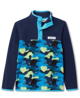 Girls Anyweather Fleece Snap Neck Pullover