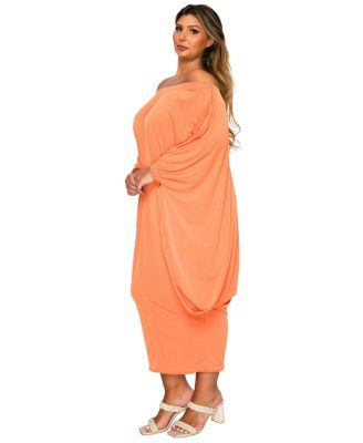Plus Size Eero Off Shoulder Taper Hem Dress