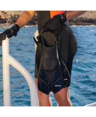 Torpedo Fins and Mesh Gear Bag Snorkeling