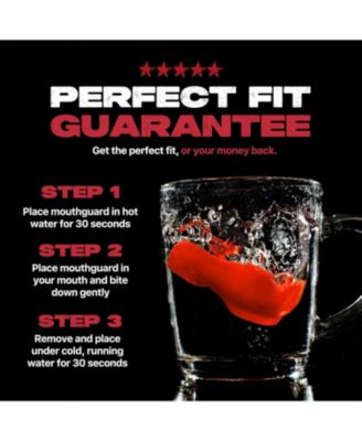 ORTHO Protective Sports Mouth Guard for Braces with Case for Boxing, Basketball, Lacrosse, Football, MMA, Hockey - ICE PINK