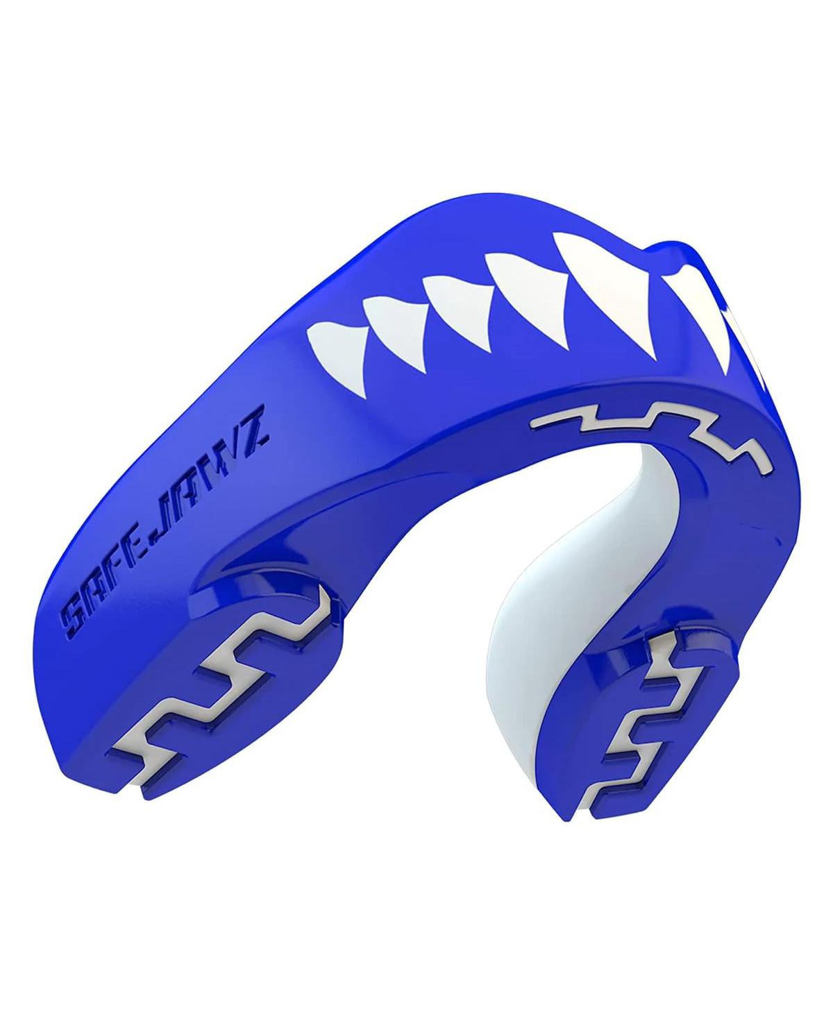 Extro Dual Layer Mouth Guard with Case for Basketball, Lacrosse, Football, Mma, Hockey, Wrestling - Adult 12+ Years - Goldie - White